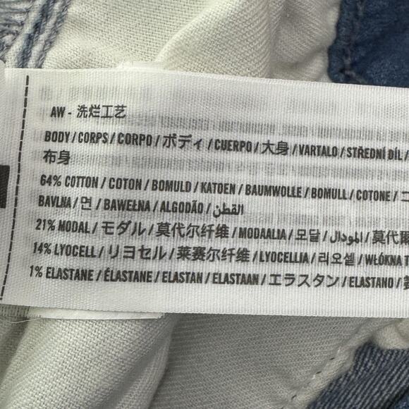 Hollister Jeans Mens 32x30 Blue Advanced Stretch Stacked Skinny Distressed - Picture 9 of 14